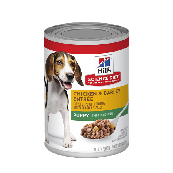 Hills Science Diet Puppy Chicken & Barley Entrée Lata