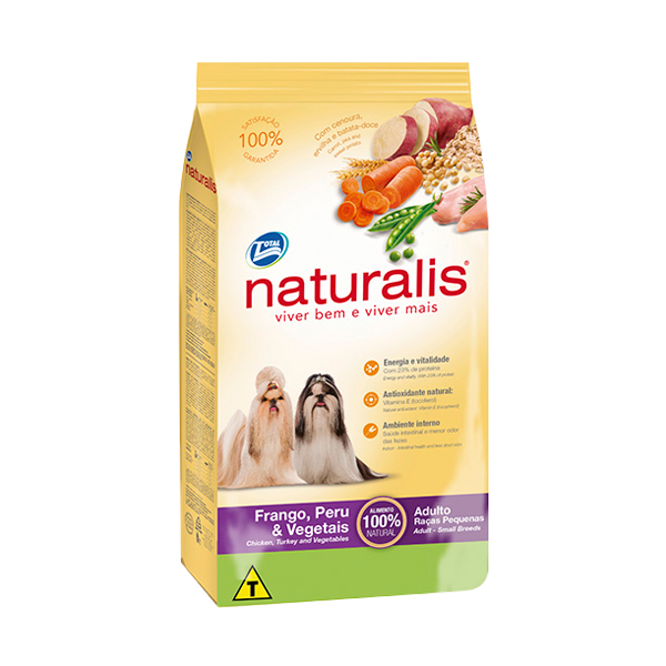 Naturalis Adulto Razas Pequeñas Pollo, Peru & Vegetales