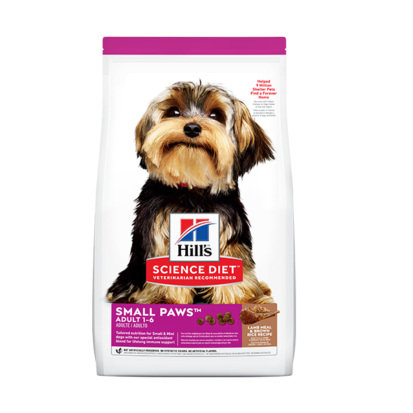 Hills Science Diet Adult Small Paws Lamb Meal & Brown Rice