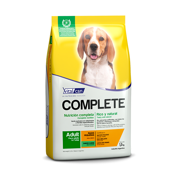 Complete Nutricion Completa Adult Perro Adulto Raza Pequeña Sabor Carne