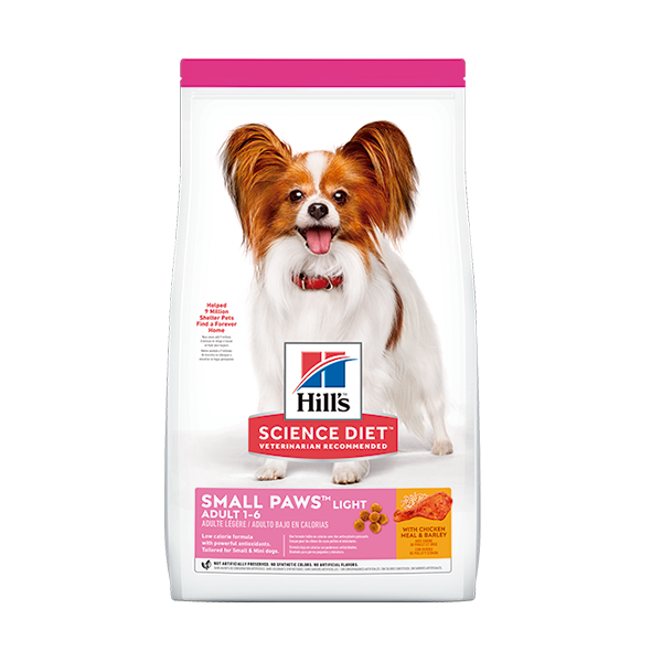 Hill’s Science Diet perro adulto Light Small Paws