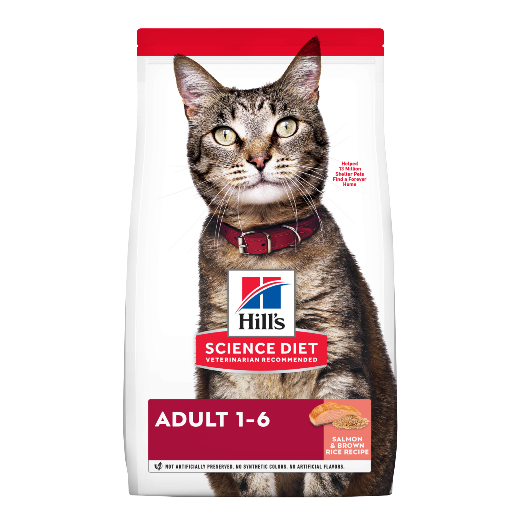 Hill’s Science Diet Adulto, alimento para gatos adultos, salmón y arroz, 1.5 Kg
