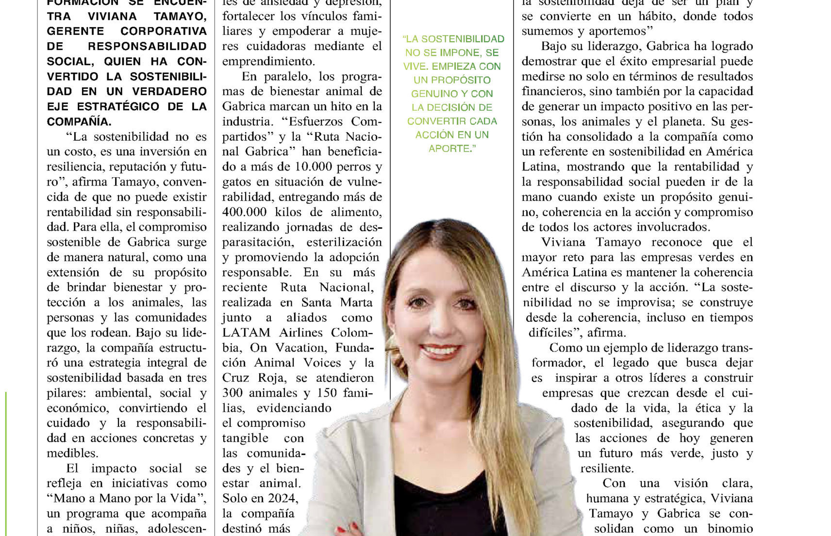 Gabrica | La fuerza de un propósito: Viviana Tamayo y la transformación sostenible de Gabrica